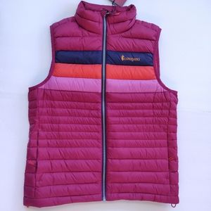 Cotopaxi Fuego Down Women Puffer Vest Size Small NWT Raspberry 800-fill